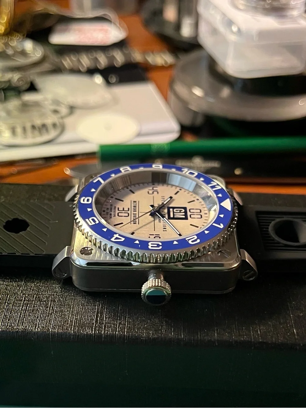 GM General Motors Technician Automatic Mechanical Watch Custom Prototype Watch.